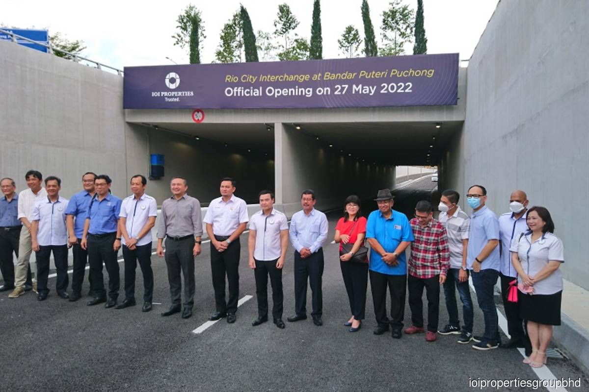 The official opening ceremony of the new interchange in Bandar Puteri Puchong.